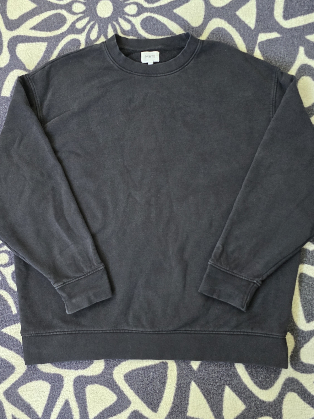 MATE the Label Black Crewneck Sweatshirt M/L